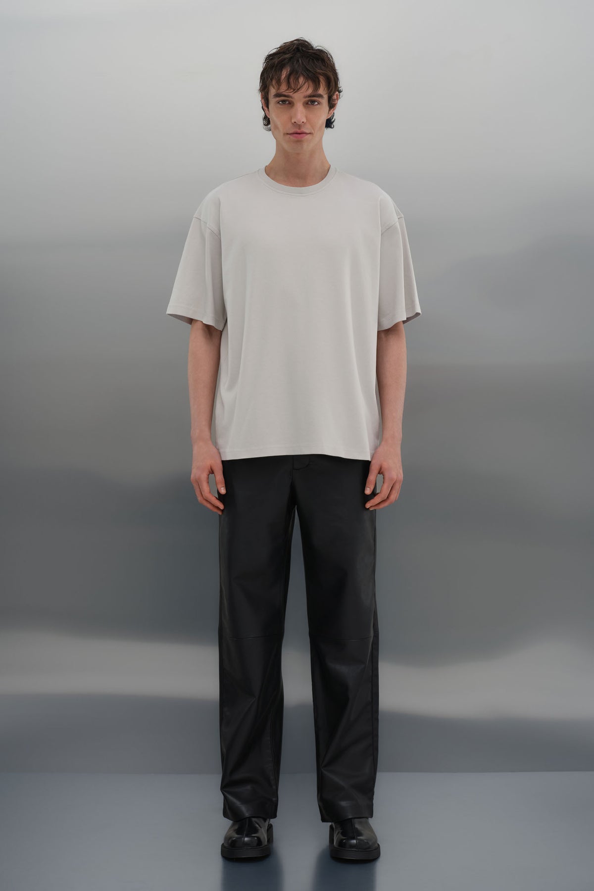 Oversize T-shirt - Açık Gri