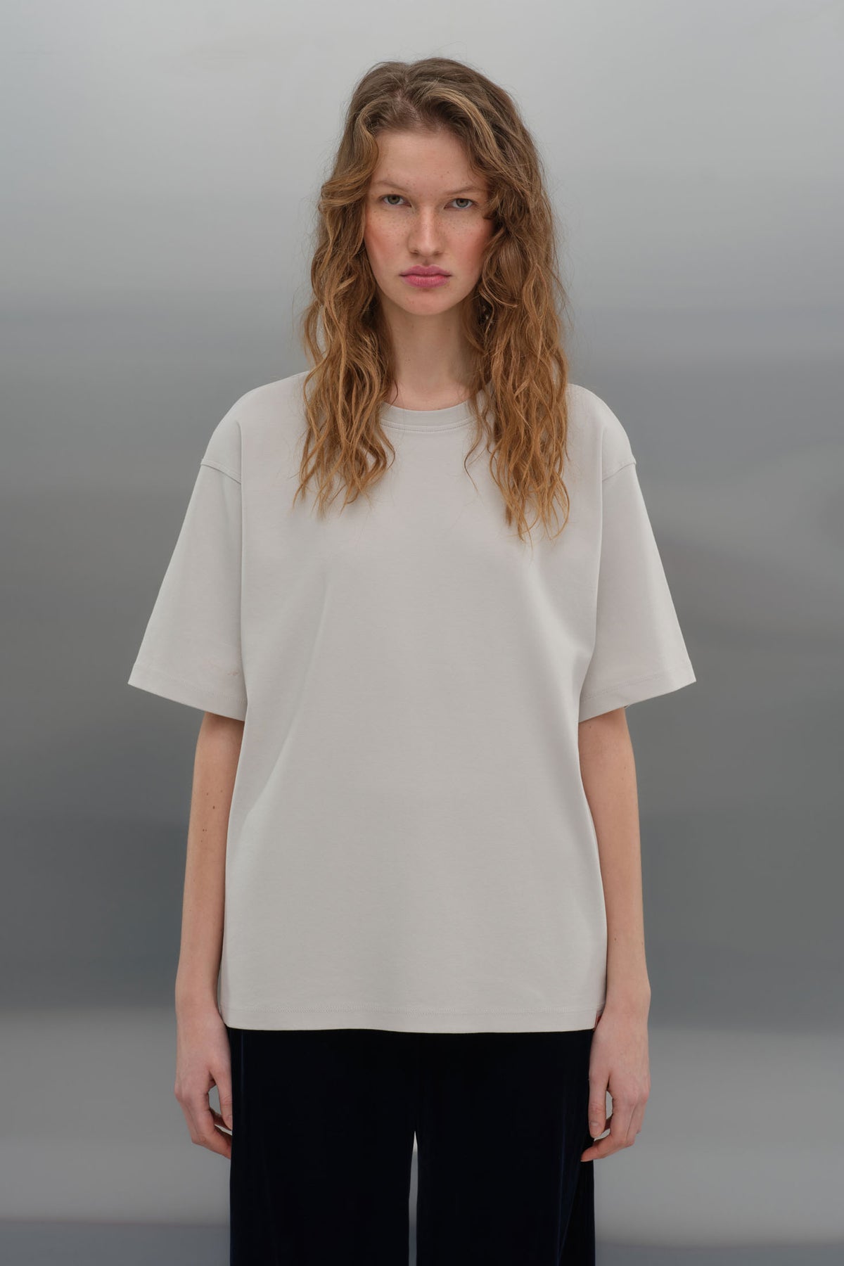 Oversize T-shirt - Açık Gri